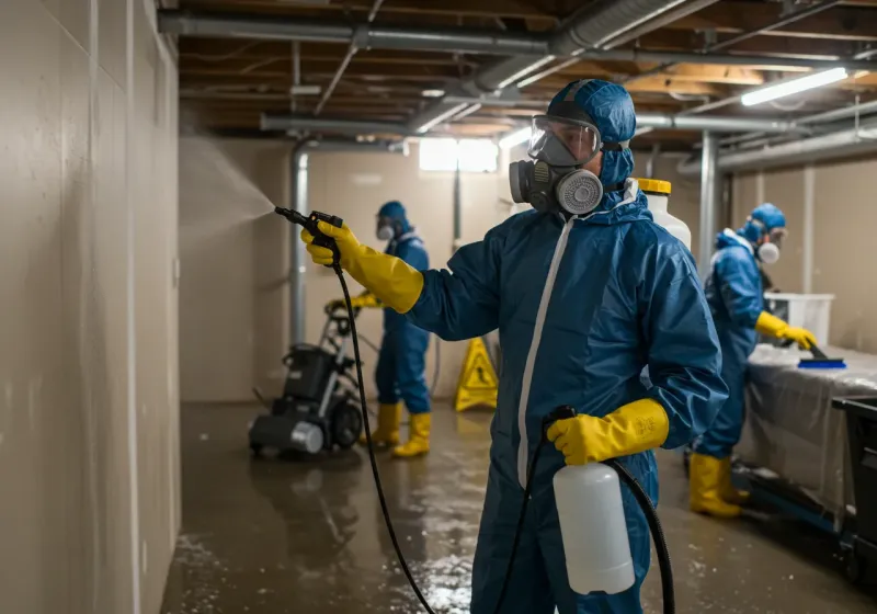 Basement Sanitization and Antimicrobial Treatment process in Lumberton, NC